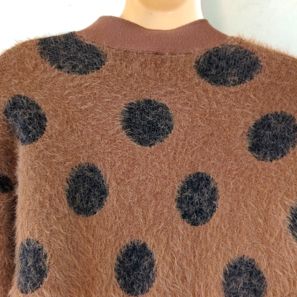 Ade Samuel for INC Polka-Dot Boyfriend Cardigan XS - Picture 11 of 16